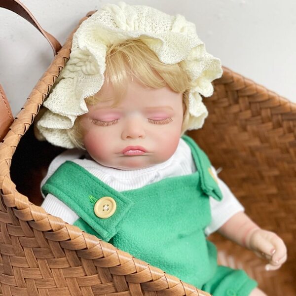 Lonian Bambola Neonato 45 cm Realistica in Silicone con Accessori e Abbigliamento