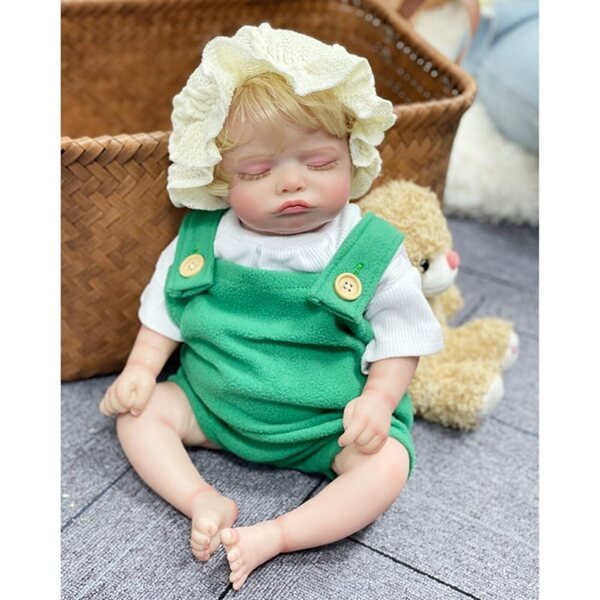 Lonian Bambola Neonato 45 cm Realistica in Silicone con Accessori e Abbigliamento