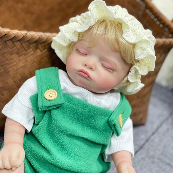 Lonian Bambola Neonato 45 cm Realistica in Silicone con Accessori e Abbigliamento