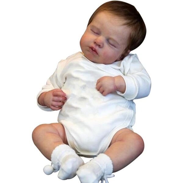 Lonian Reborn Babypuppe 50 cm - Pupo Silicone Realistico Neonato per Bambini