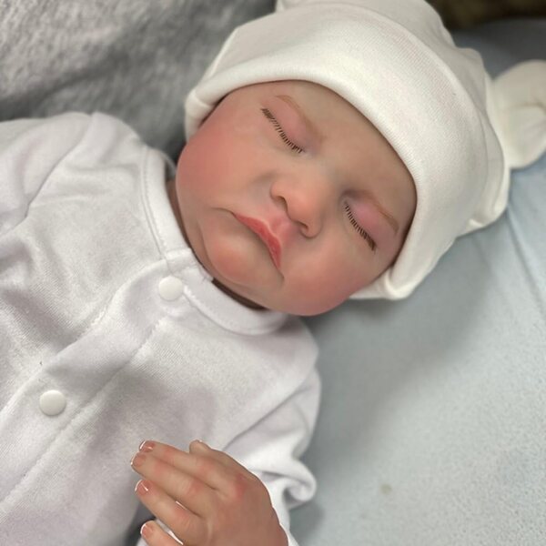Lonian bambola neonato 48 cm realistica in silicone o stoffa con accessori inclusi