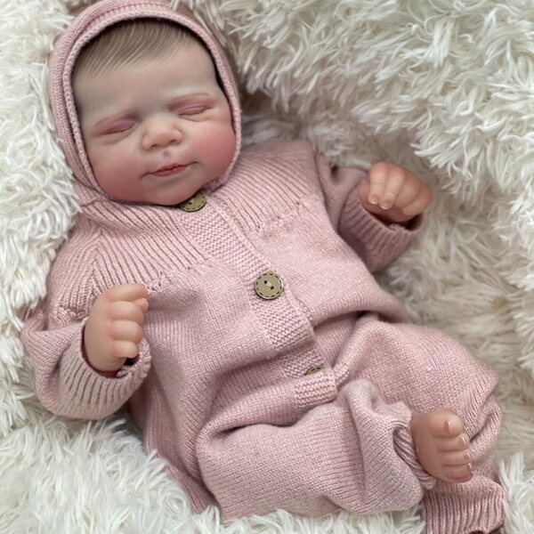 Lonian Reborn-Babypuppen 48 cm - Bambola Neonato Realistica Morbida e Articolata