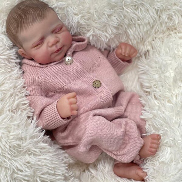 Lonian Reborn-Babypuppen 48 cm - Bambola Neonato Realistica Morbida e Articolata