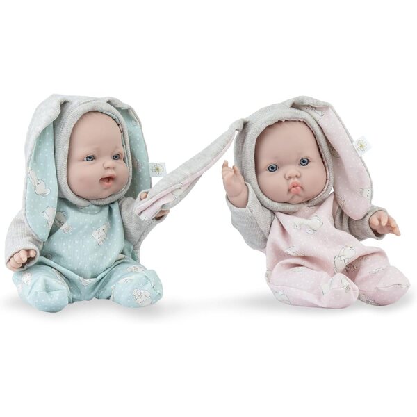 MARINA & PAU Cuco Baby Bunny 336 Puppe – Weiche Puppe mit Hasenkostüm