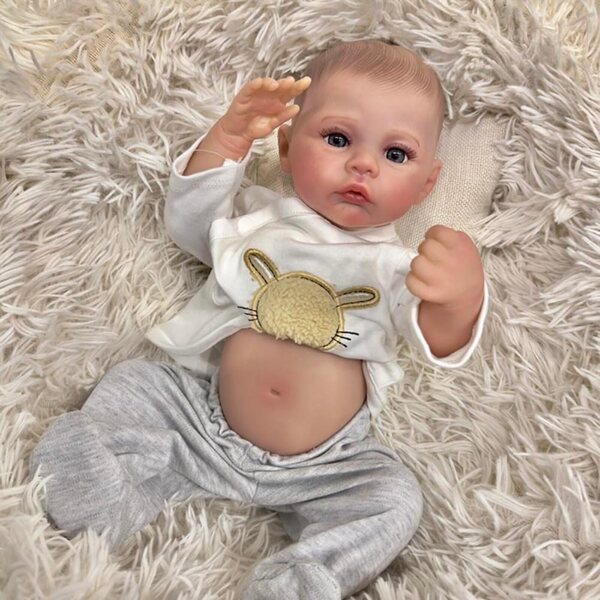 Lonian Pupo Rinasciuto Bambino 48 cm Realistico in Vinile e Silicone con Accessori
