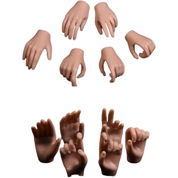 Mani 1/6 per Action Figure Femminili Corpo Senza Cuciture Pelle Suntan VUSLB