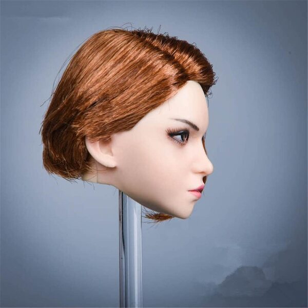 Testa Femminile 1/6 per Action Figure 12 Pollici con Capelli Piantati in PVC