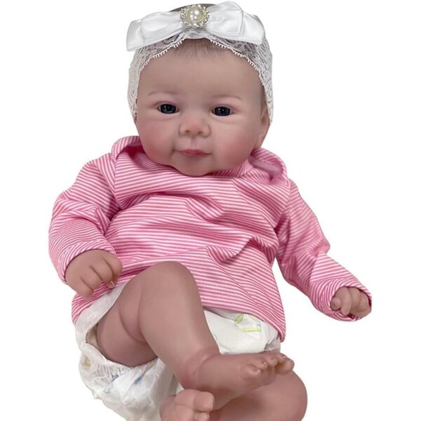 Lonian Reborn Dolls 19 pollici - Bambola Neonato Realistica con Corpo Morbido e Accessori
