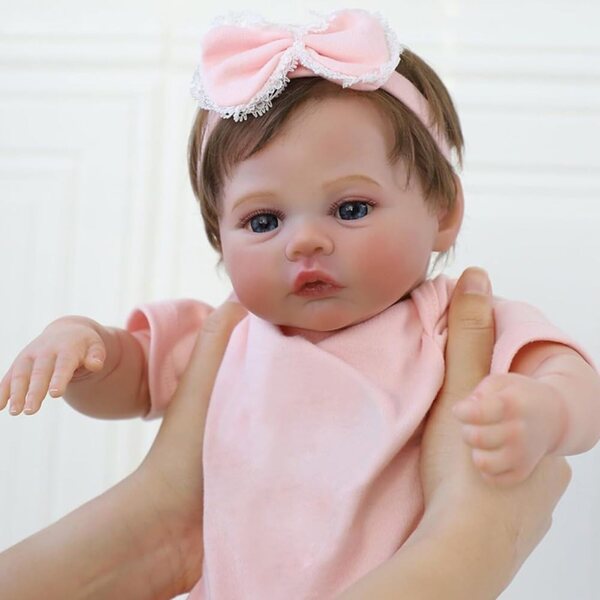 Lonian Reborn Baby Doll 48 cm. Realistische Handarbeit mit Zubehör