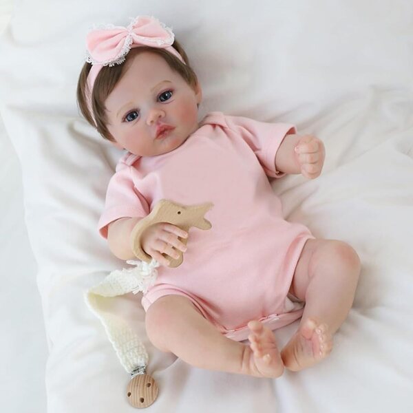 Lonian Reborn Baby Doll 48 cm Realistica fatta a mano con accessori