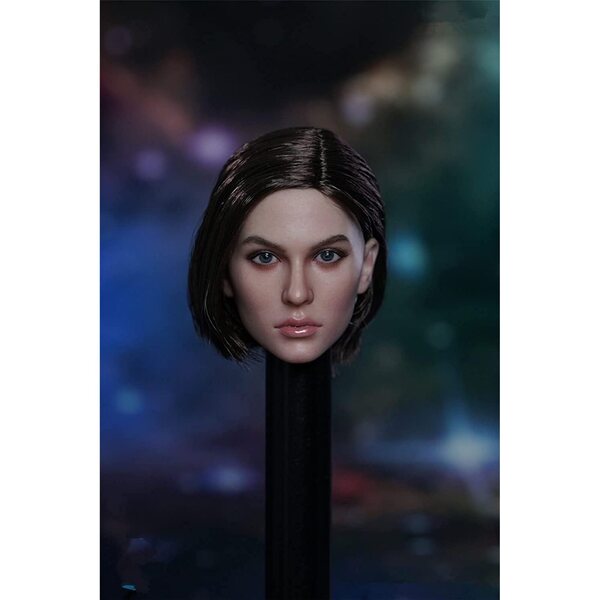 Testa Femminile 1/6 con Capelli Impiantati per Action Figure da 12'' - VUSLB