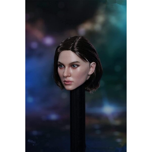 Testa Femminile 1/6 con Capelli Impiantati per Action Figure da 12'' - VUSLB