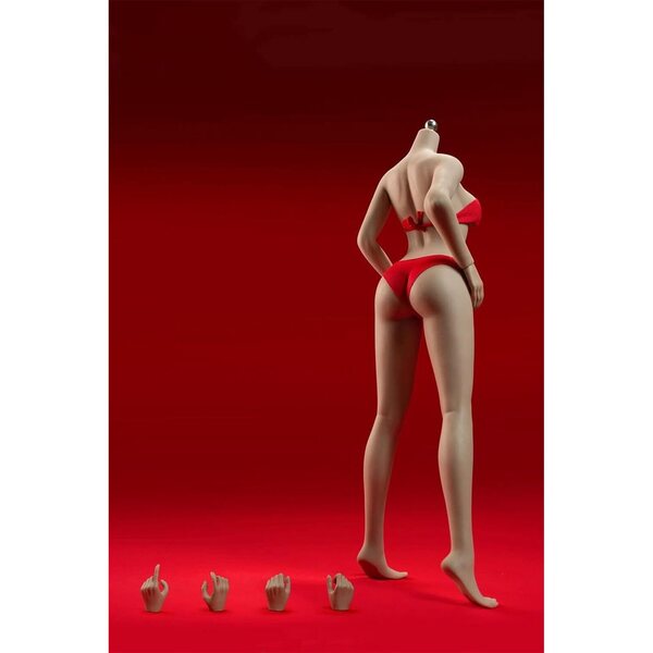 Corpo Femminile 1/6 Super Flessibile in Silicone Suntan con Scheletro in Acciaio Inox