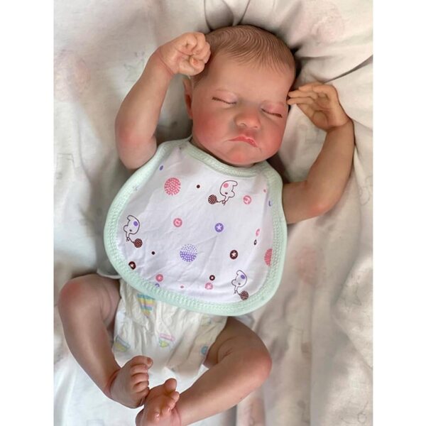 Lonian Reborn Dolls Baby Levi 48 cm realistische Puppe aus waschbarem Silikon-Vinyl