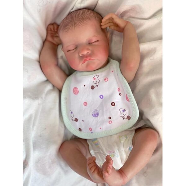 Lonian Reborn Dolls Baby Levi 48 cm realistische Puppe aus waschbarem Silikon-Vinyl