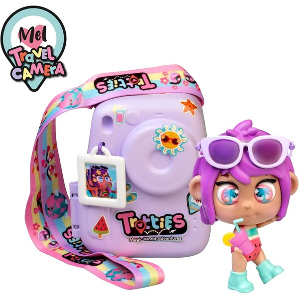 Trotties Mini-Reisekamera Mel mit Handtasche und Stofftier für Kinder ab 3 Jahren