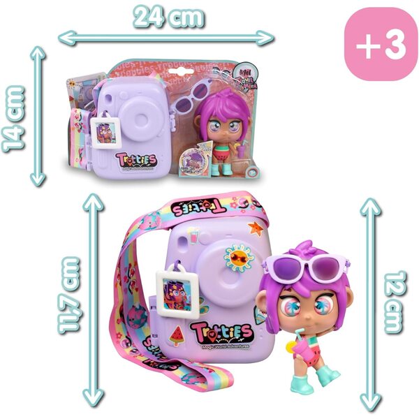 Trotties Mini-Reisekamera Mel mit Handtasche und Stofftier für Kinder ab 3 Jahren