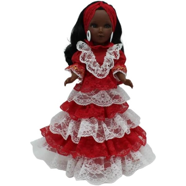 Folk Artesanía Santera Religiöses Kleid für die Puppen Sintra, Simona, Mari und Pepa