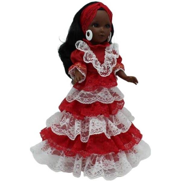 Folk Artesanía Santera Religiöses Kleid für die Puppen Sintra, Simona, Mari und Pepa