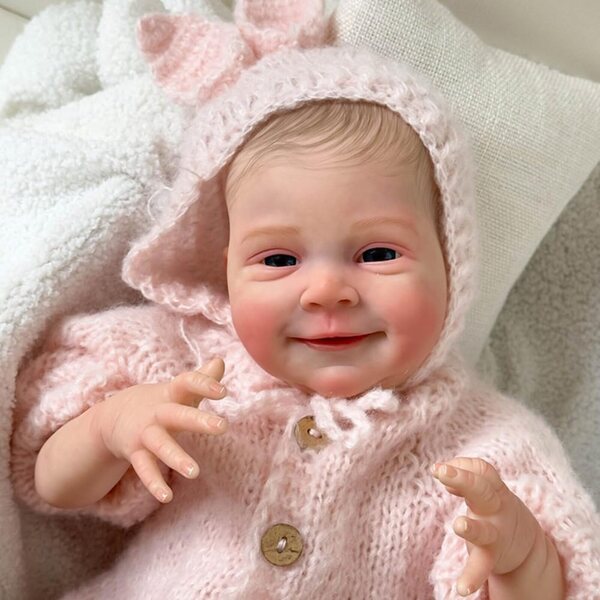 Lonian Reborn Babypuppe 49cm realistische siliconen met kleding en accessoires