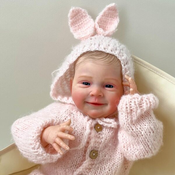 Lonian Reborn Babypuppe 49cm realistische siliconen met kleding en accessoires