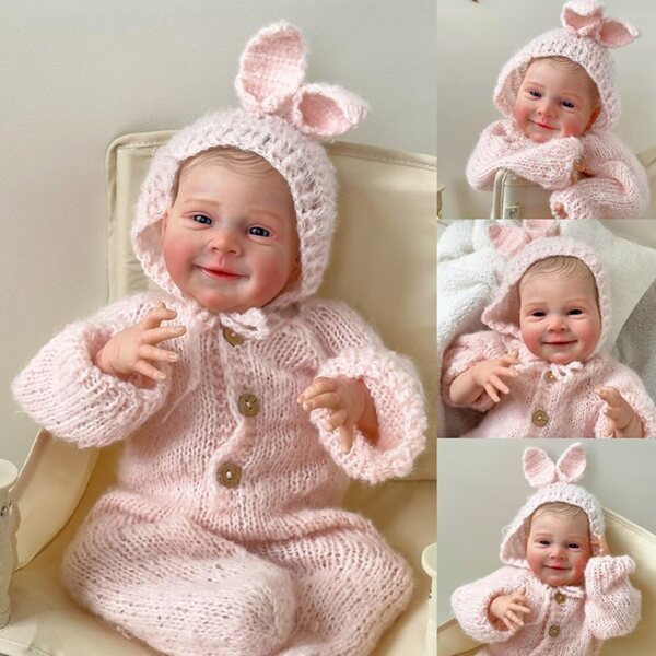 Lonian Reborn Babypuppe 49cm realistische siliconen met kleding en accessoires