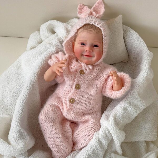 Lonian Reborn Babypuppe 49cm realistische siliconen met kleding en accessoires