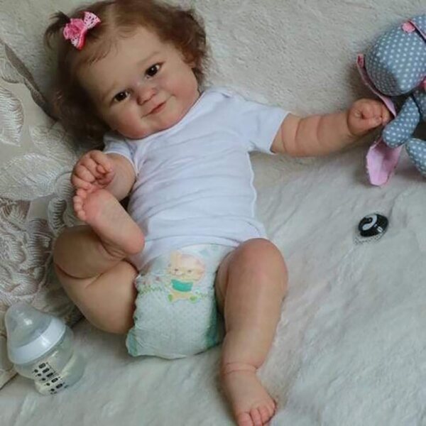 Lonian Reborn-Puppe 50 cm Maddie mit Vinylkörper und realistischem Haar