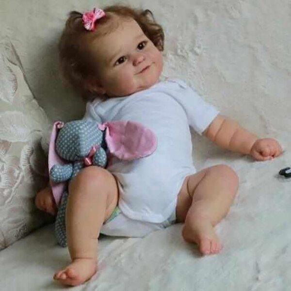 Lonian Reborn-Puppe 50 cm Maddie mit Vinylkörper und realistischem Haar