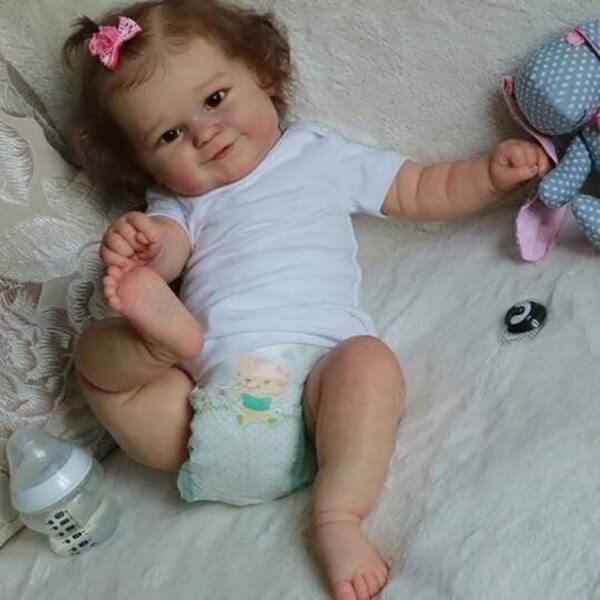 Lonian Reborn-Puppe 50 cm Maddie mit Vinylkörper und realistischem Haar