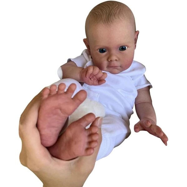 Lonian Reborn Baby Puppe 60 cm con capelli dipinti a mano e corpo morbido realistico