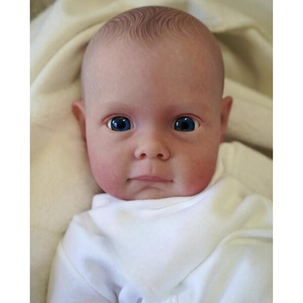 Lonian Reborn Baby Puppe 60 cm con capelli dipinti a mano e corpo morbido realistico