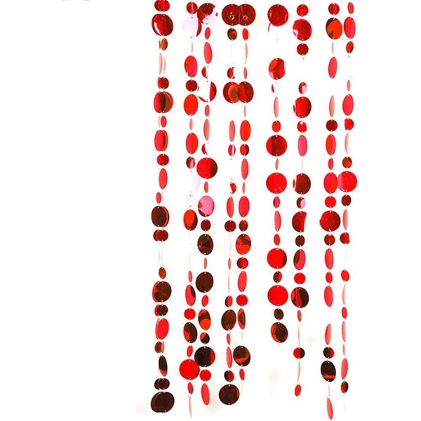 Paillettenvorhang Glitter con Perline PVC 5 Strisce 100 cm Decorazione Interni