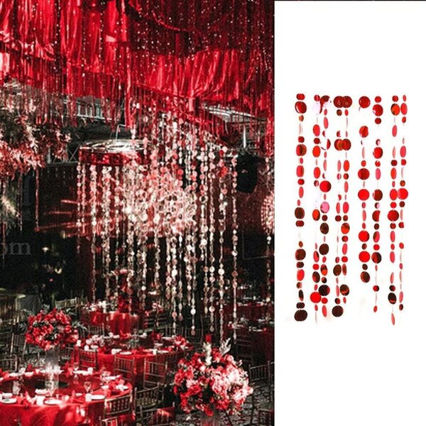 Paillettenvorhang Glitter con Perline PVC 5 Strisce 100 cm Decorazione Interni