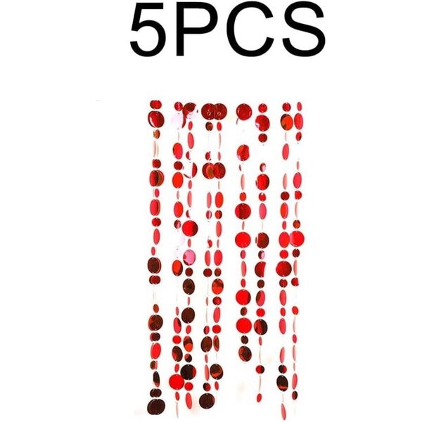 Paillettenvorhang Glitter con Perline PVC 5 Strisce 100 cm Decorazione Interni