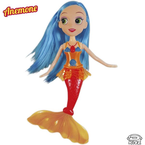 D-KIDZ Beauty Mermaids – Set mit 6 wunderschönen Meerjungfrauen mit weichen Schwänzen und langen Haaren