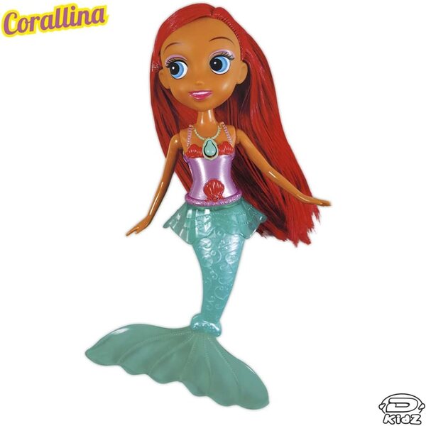 D-KIDZ Beauty Mermaids – Set mit 6 wunderschönen Meerjungfrauen mit weichen Schwänzen und langen Haaren
