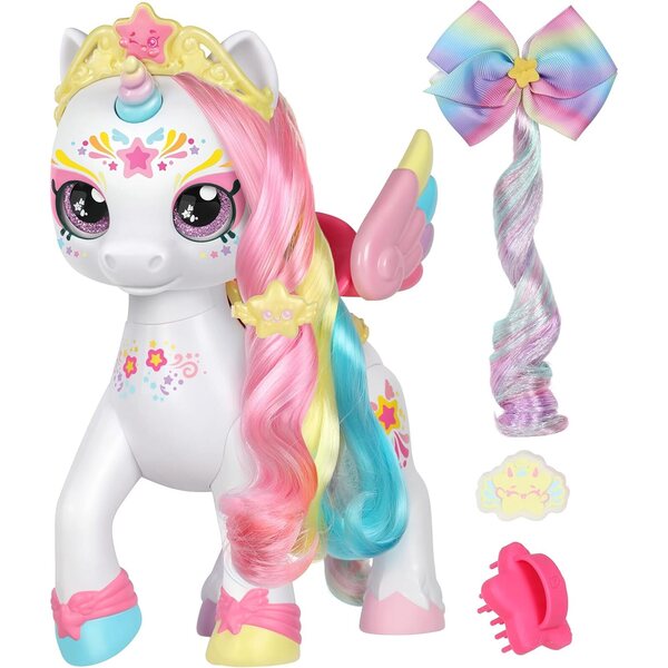 Kindi Kids Einhorn Rainbow Star und Babyschwester Mini Mello mit Magie und Zubehör
