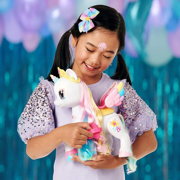 Kindi Kids Einhorn Rainbow Star und Babyschwester Mini Mello mit Magie und Zubehör
