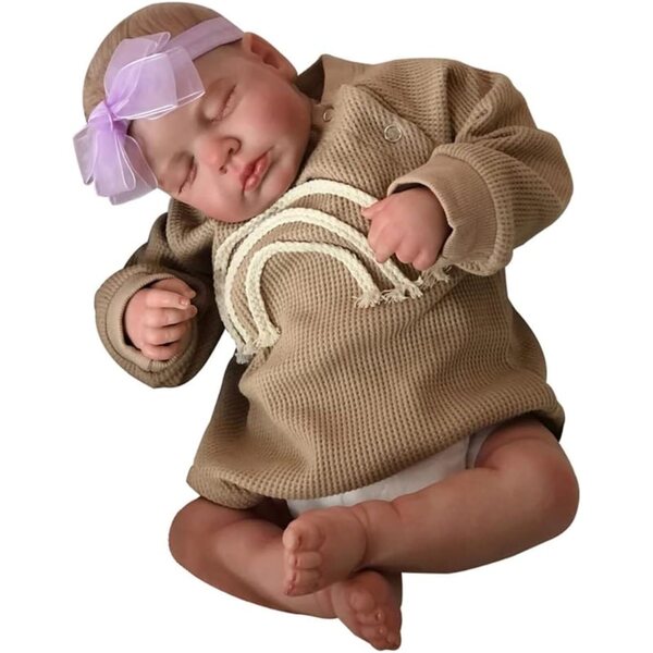 Lonian Poupée Baby, 48 cm, realistisches Neugeborenes, weich und detailliert für Kinder