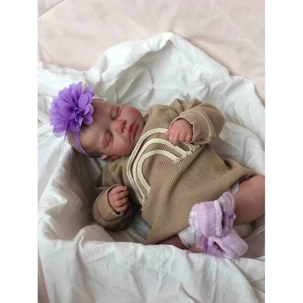 Lonian Poupée Baby 48cm Realistisch pasgeboren zacht en gedetailleerd voor kinderen