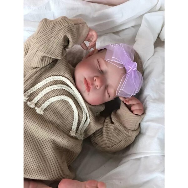Lonian Poupée Baby 48cm Realistisch pasgeboren zacht en gedetailleerd voor kinderen