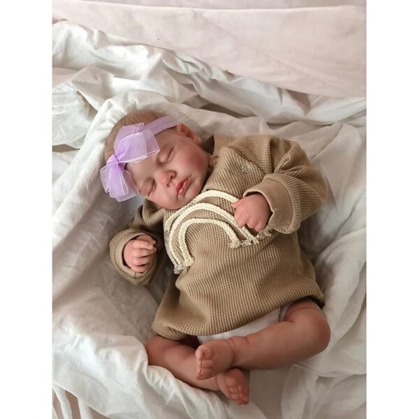 Lonian Poupée Baby 48cm Realistisch pasgeboren zacht en gedetailleerd voor kinderen