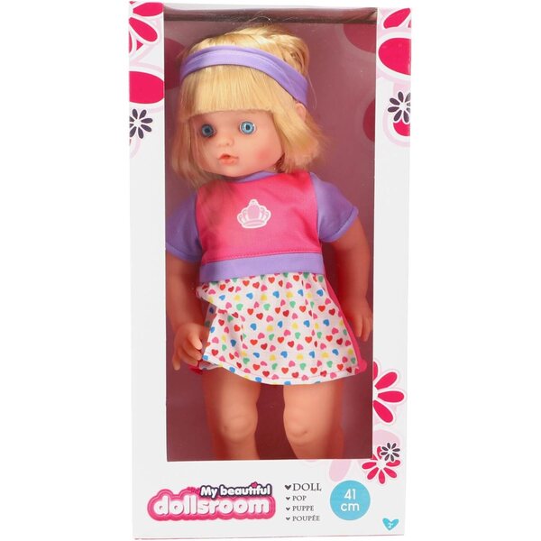 Pupa 41 см с истинска коса My Beautiful Dolls Room - Кукла за деца