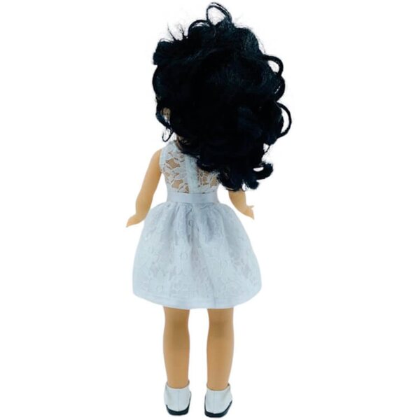 Bambola Folk Artesanía Simona 40 cm in Vinile di Alta Qualità con Abbigliamento