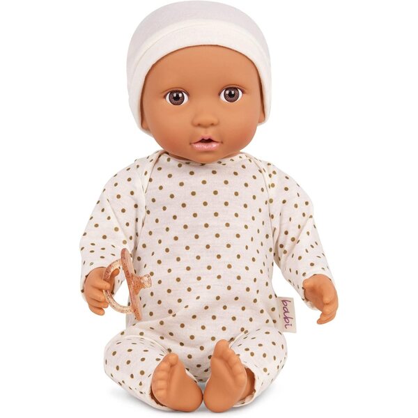 Bambola Babi neonata 36 cm con occhi marroni e corpo morbido da 2 anni