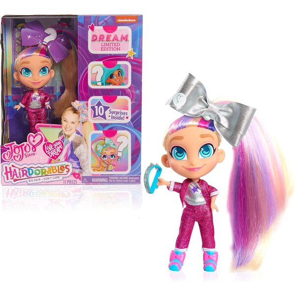 JoJo Siwa Hairdorables Limited Edition D.R.E.A.M. Puppen mit 10 Überraschungen