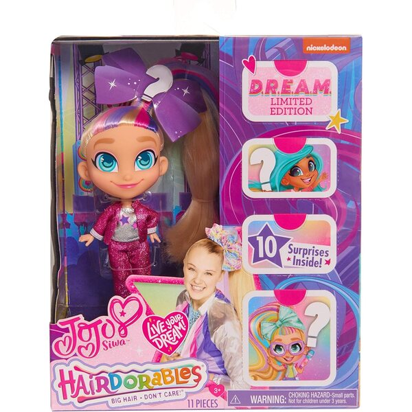 JoJo Siwa Hairdorables Limited Edition D.R.E.A.M. Puppen mit 10 Überraschungen