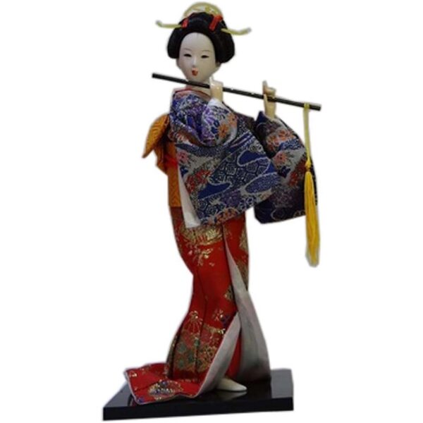 Pupazzo Maiko Giapponese Kimono - Arte Tradizionale Giapponese Collezionabile