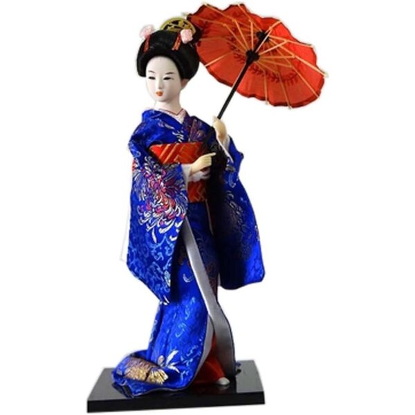 FANCYPUMPKIN Pupa Geisha Tradizionale Giapponese in Kimono 30cm Decorazione Casa